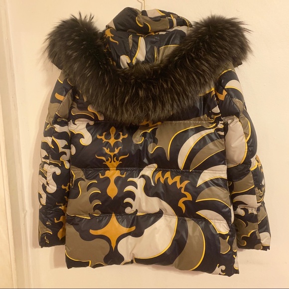 EMILIO PUCCI Goose down and fur puffer L - Picture 11 of 12